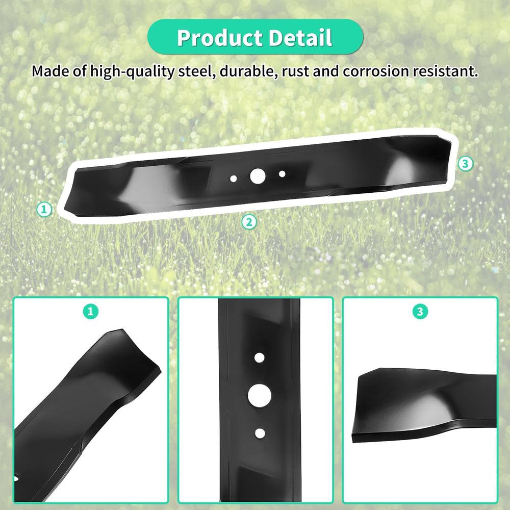 IDEASURE blade laid on measuring scale showing 19-5/16 inch length for correct fit benefit
