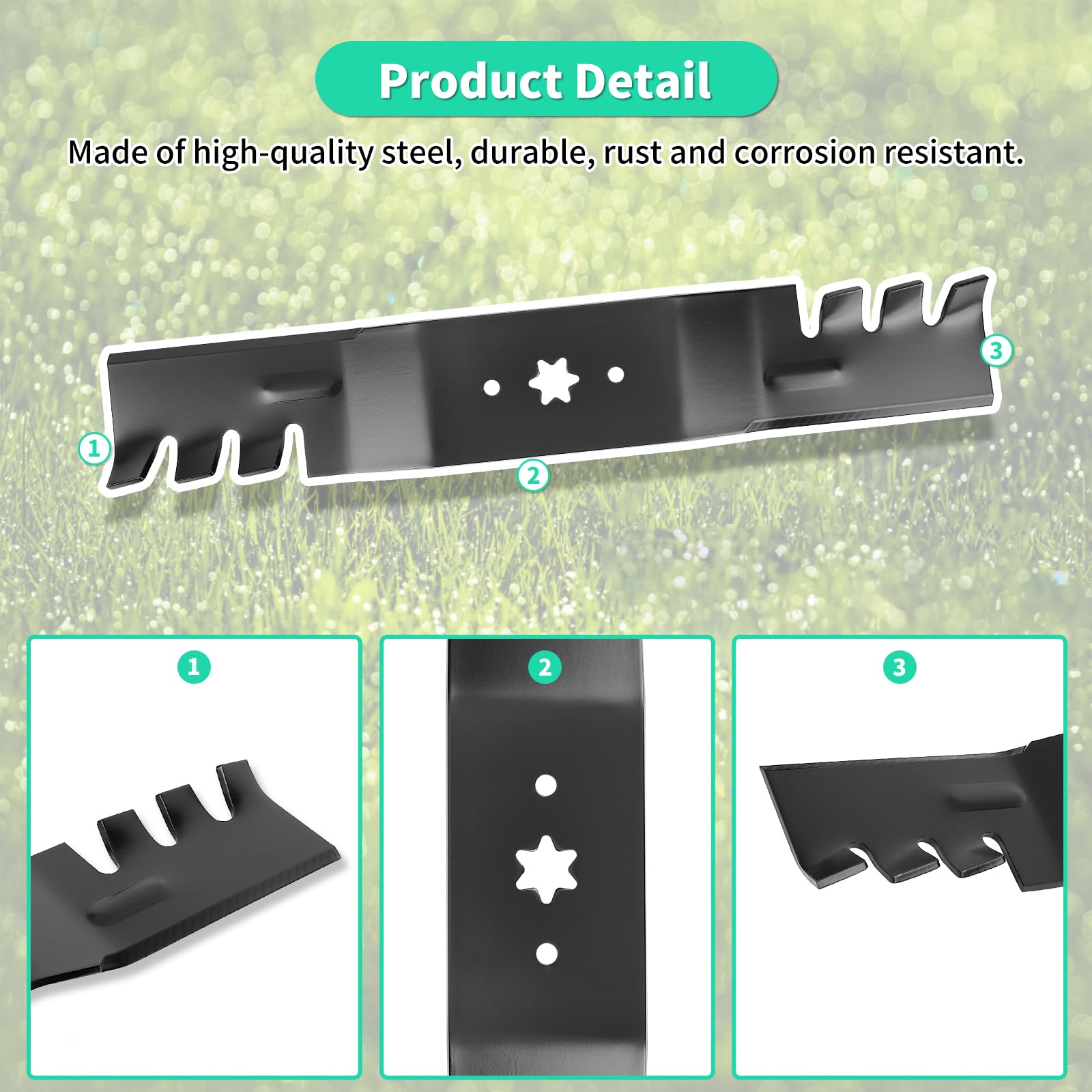 IDEASURE detailed view of six-point star center hole showing exact fit benefit