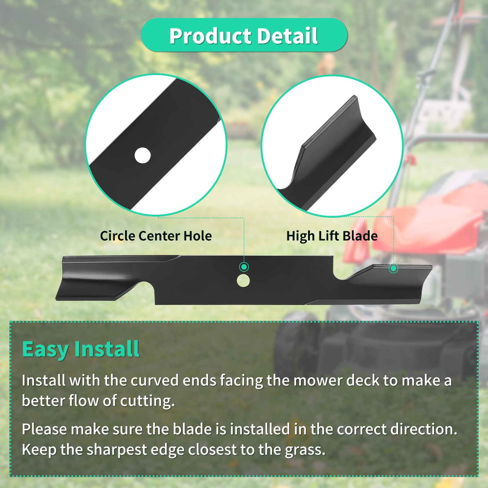 IDEASURE blade side profile showing thick-steel durability benefit