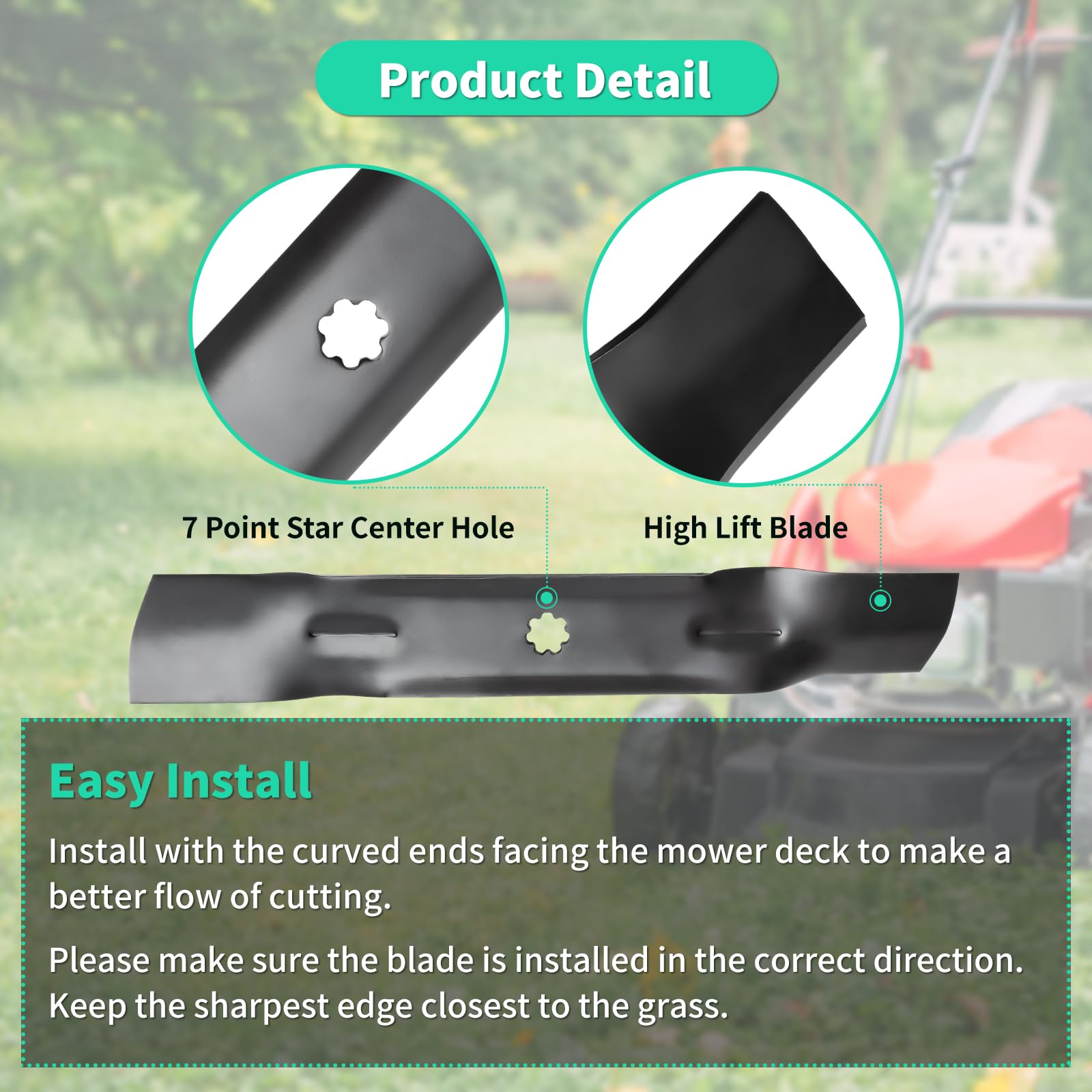 IDEASURE side view showing blade thickness and steel quality for long-lasting durability