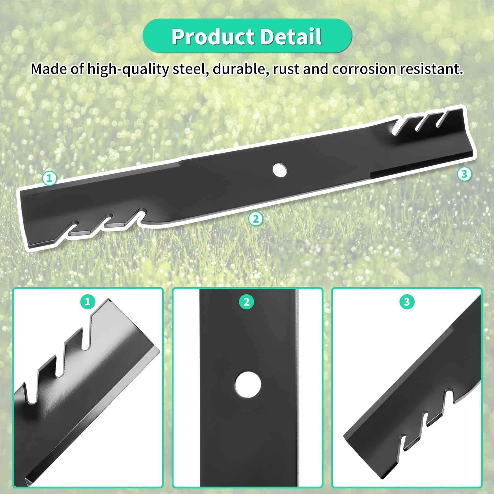 IDEASURE side view illustrating thick single-piece steel for strength and reduced vibration