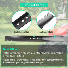 IDEASURE blades installed on a 22-inch Toro deck demonstrating fit and balance