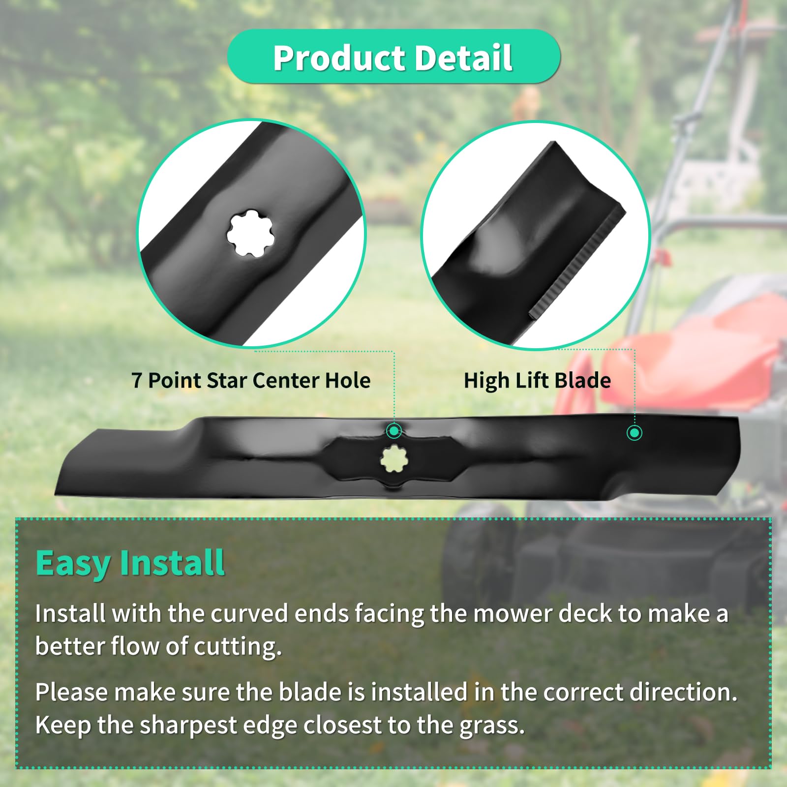 IDEASURE blades mounted on deck demonstrating secure fit and balance