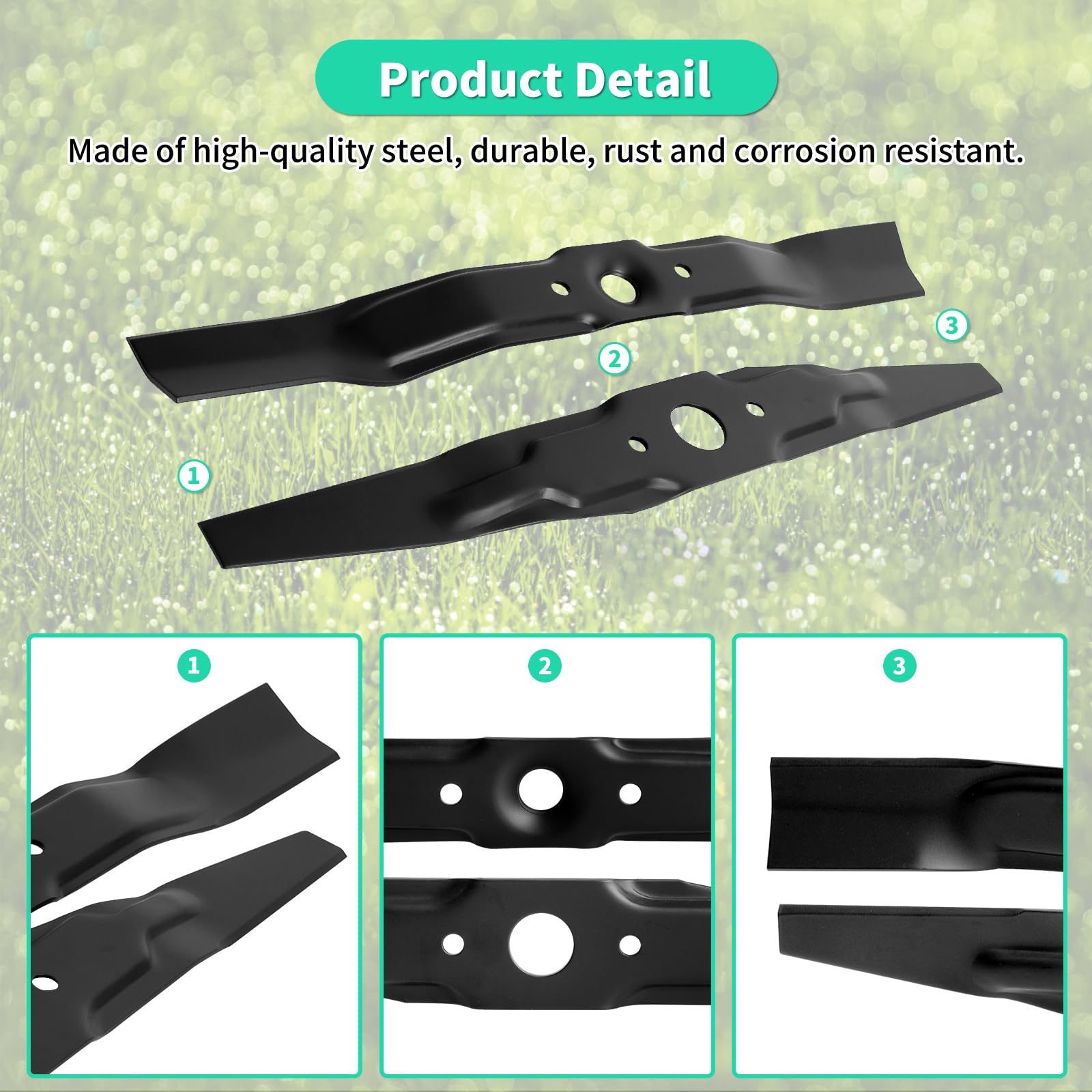 IDEASURE side profile of blades highlighting sturdy thick-steel construction