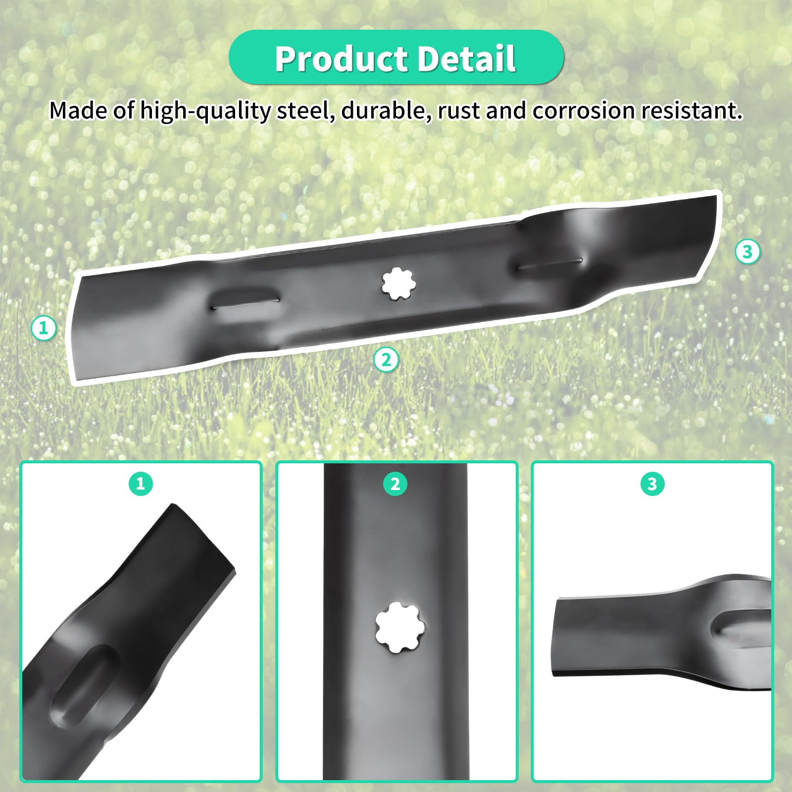 IDEASURE detailed view of 7-point star center hole for accurate mounting compatibility