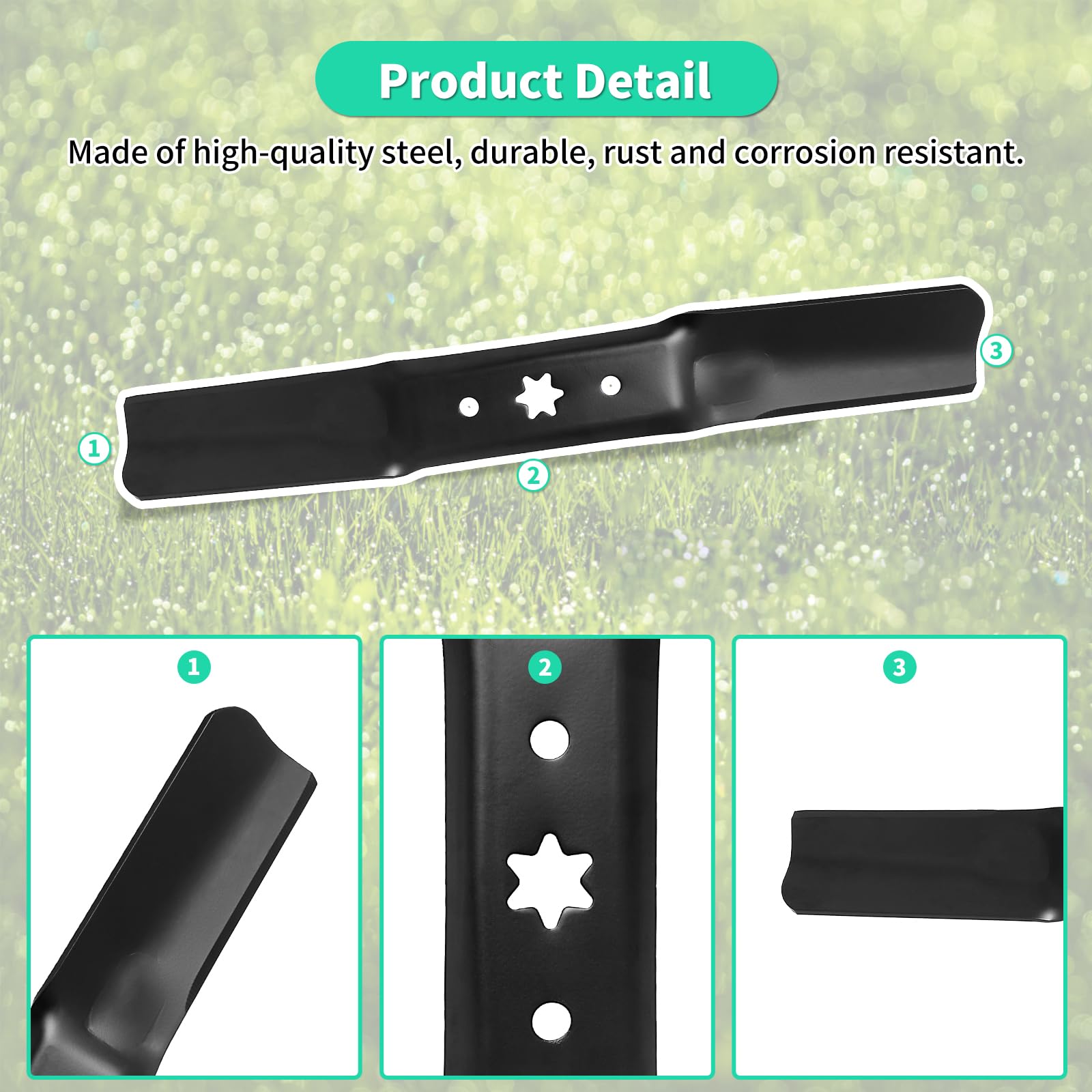 IDEASURE star-pattern center hole detail showing secure mounting advantage