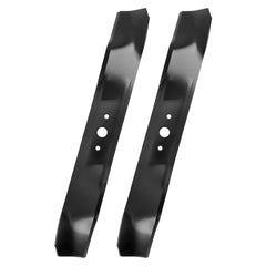 IDEASURE front view of two 38-inch mulching blades showing fit and finish benefit