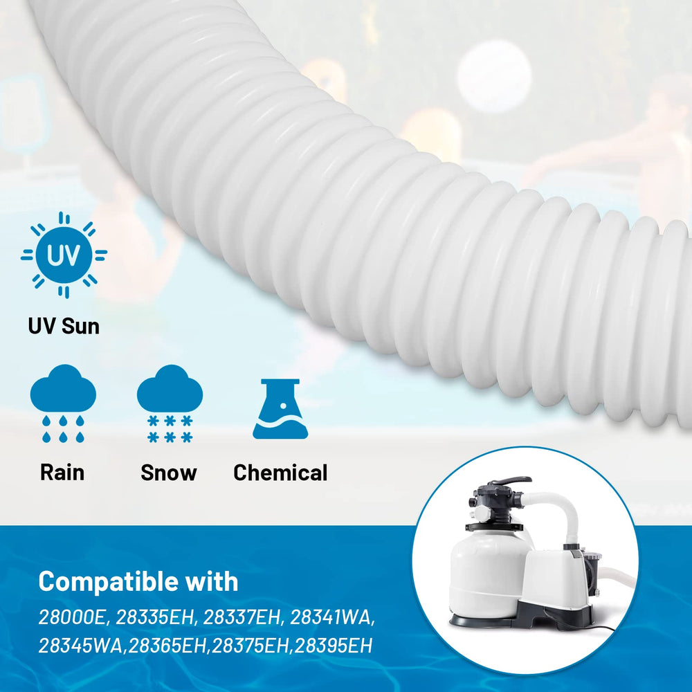 IDEASURE hose measured against ruler showing 59" length and fit-for-purpose benefit