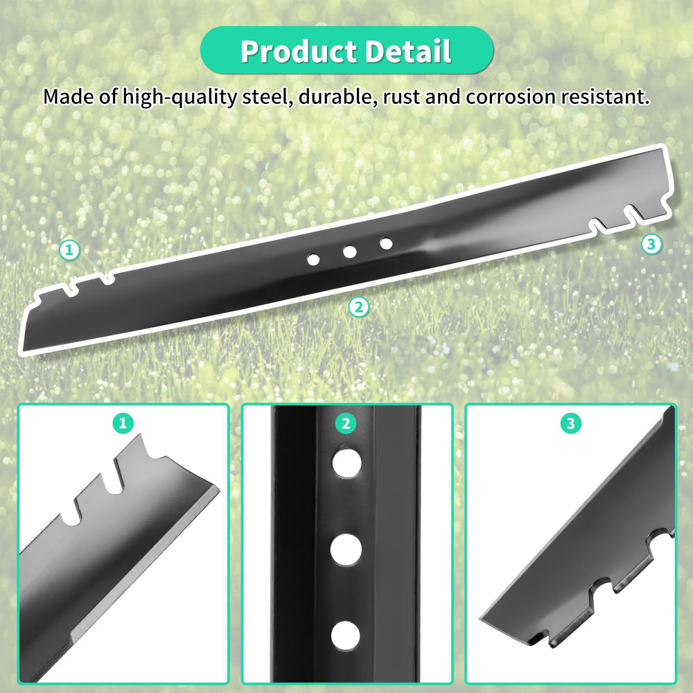 IDEASURE blade mounting holes close-up showing precise hole sizes and spacing