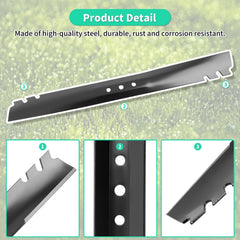 IDEASURE blade mounting holes close-up showing precise hole sizes and spacing
