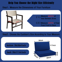 idee-home shredded-foam back close-up offering plush lumbar comfort