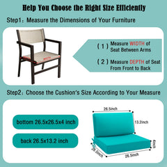 idee-home photo of shredded foam back cushion illustrating adaptive lumbar comfort