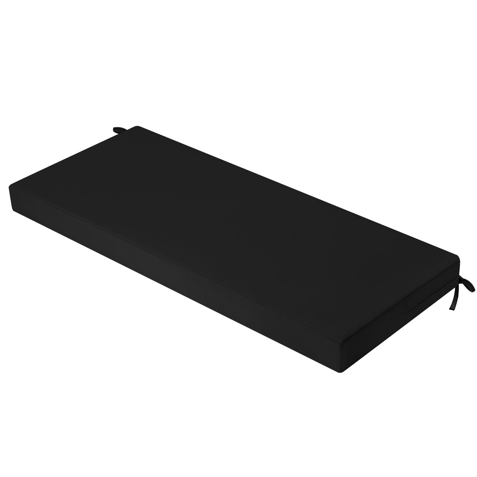 idee-home front view of bench cushion showing sleek water-resistant cover and clean lines