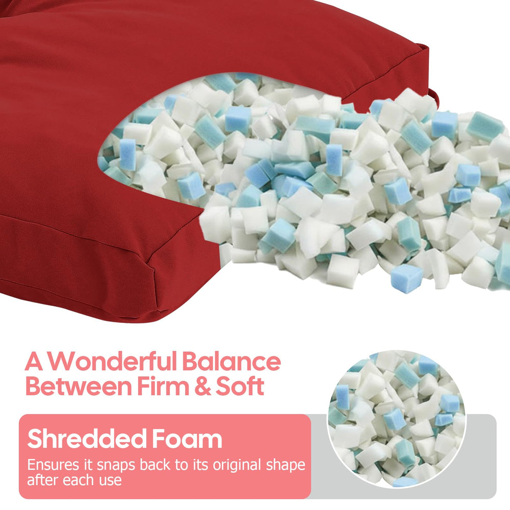 idee-home cushion vacuum packed for shipping for easy delivery and storage