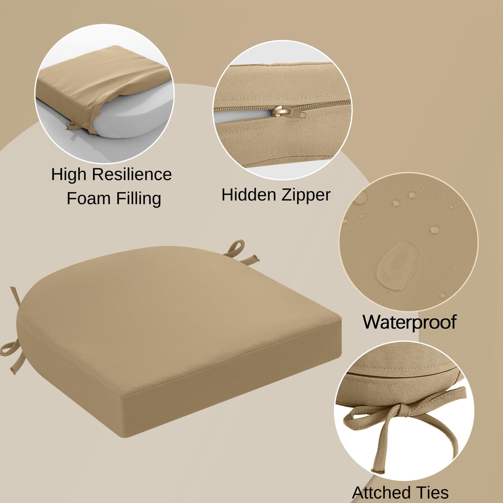 idee-home close-up of high-density foam showing supportive comfort benefit