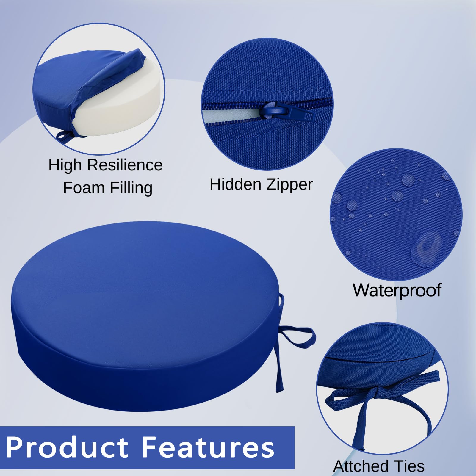 idee-home close-up of dense foam core texture highlighting supportive comfort benefit