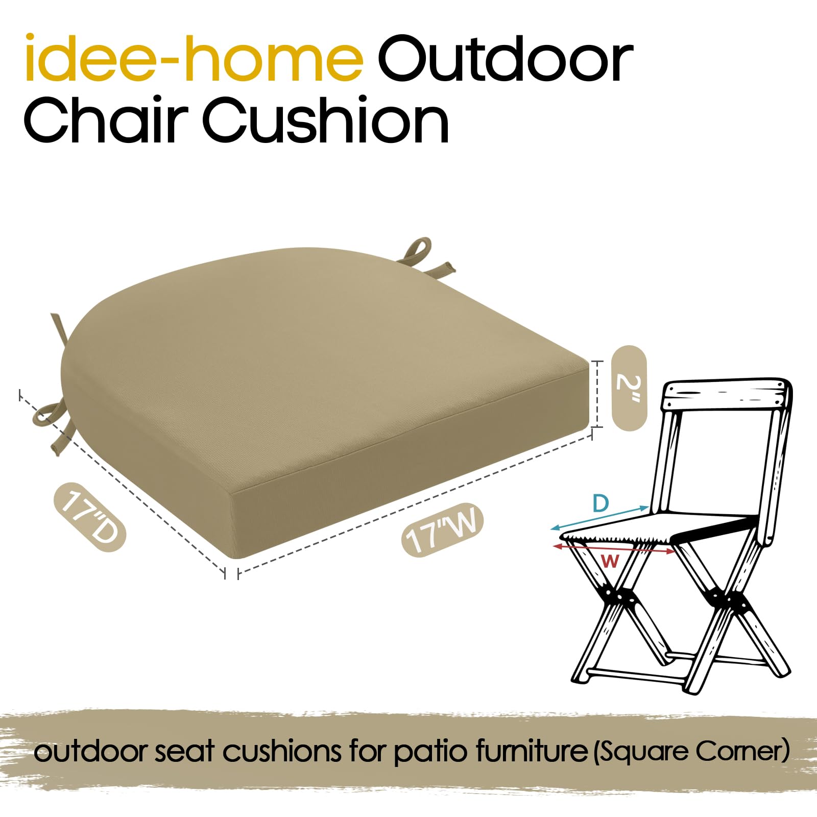 idee-home cushions folded for storage demonstrating compact, easy care