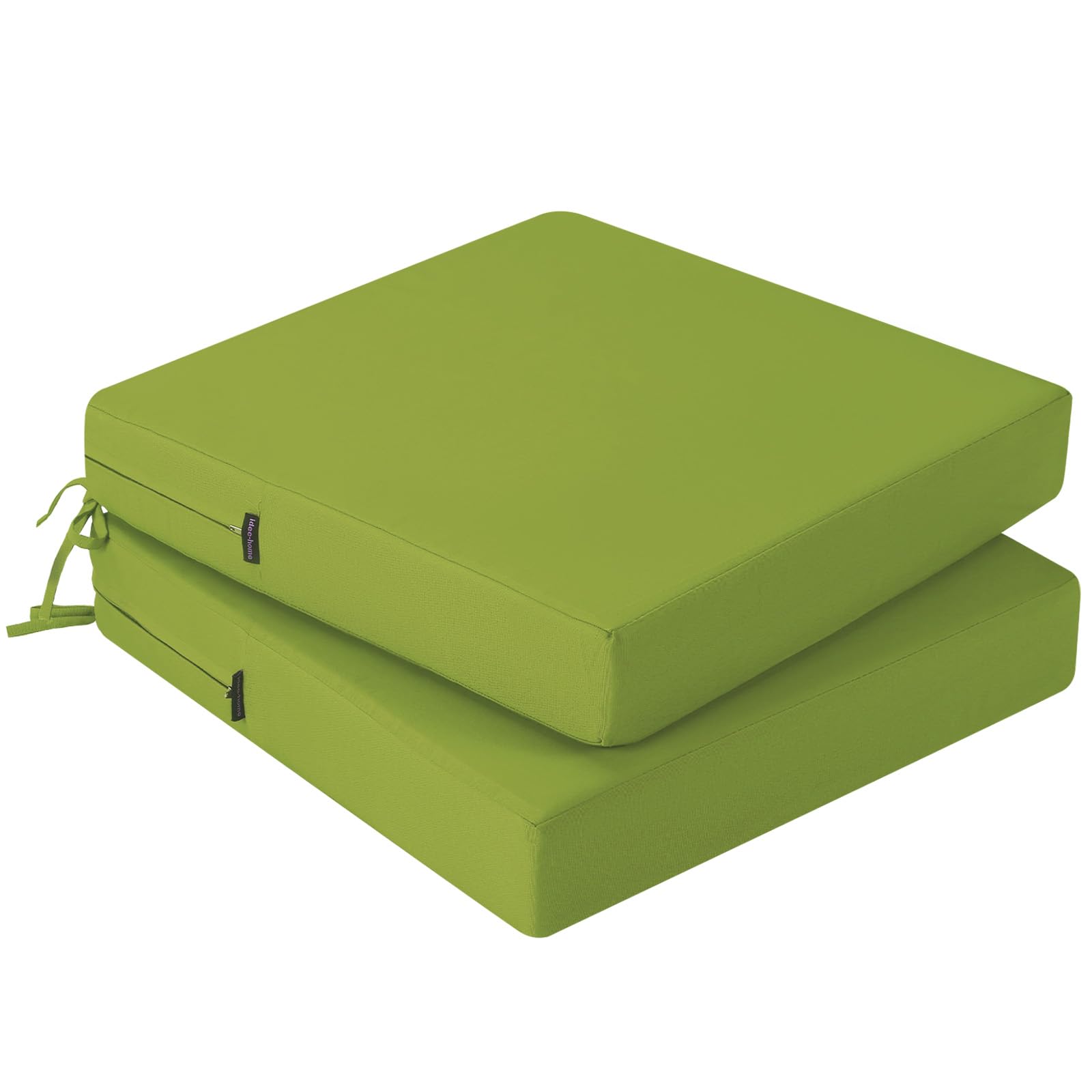 idee-home front view of two cushions showing neat fit and added comfort