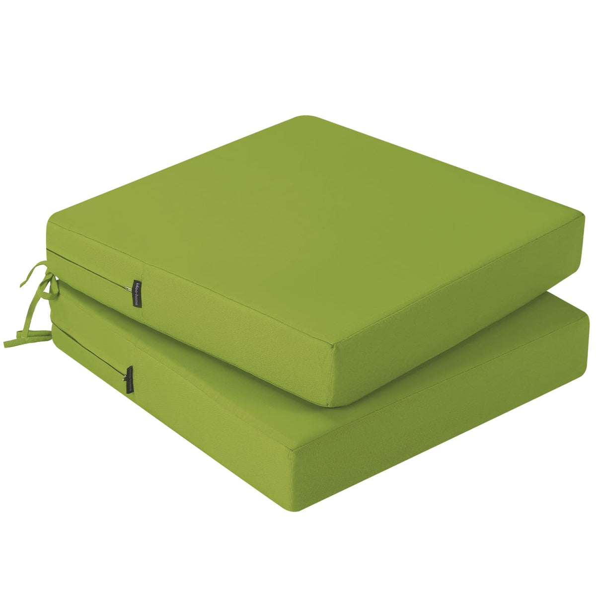 idee-home front view of two cushions showing neat fit and added comfort