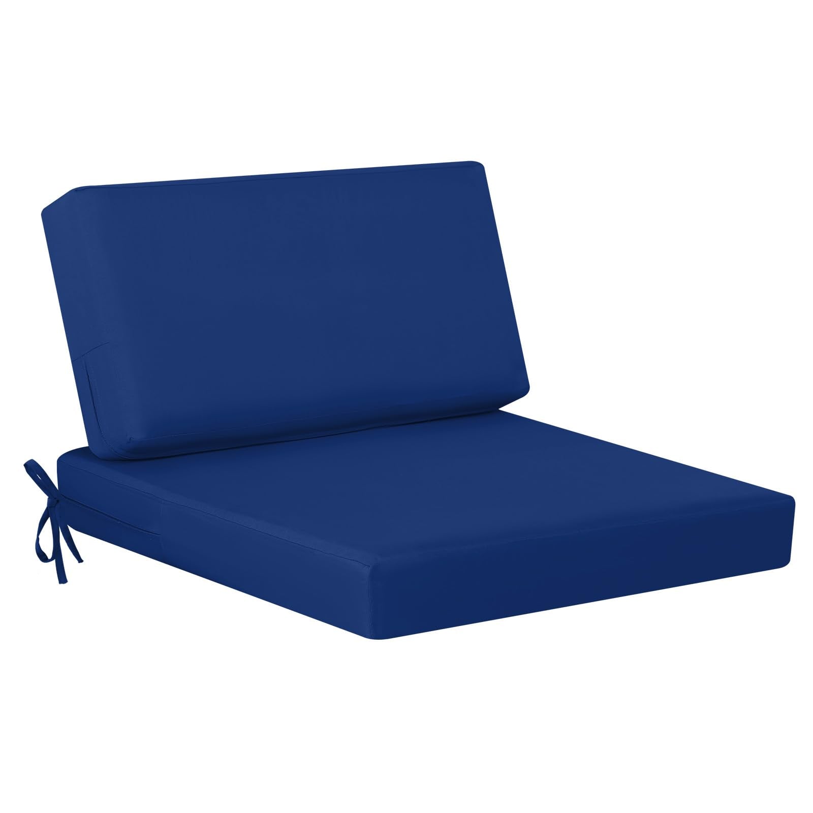 idee-home front view navy cushion showing fresh replacement look and curb appeal