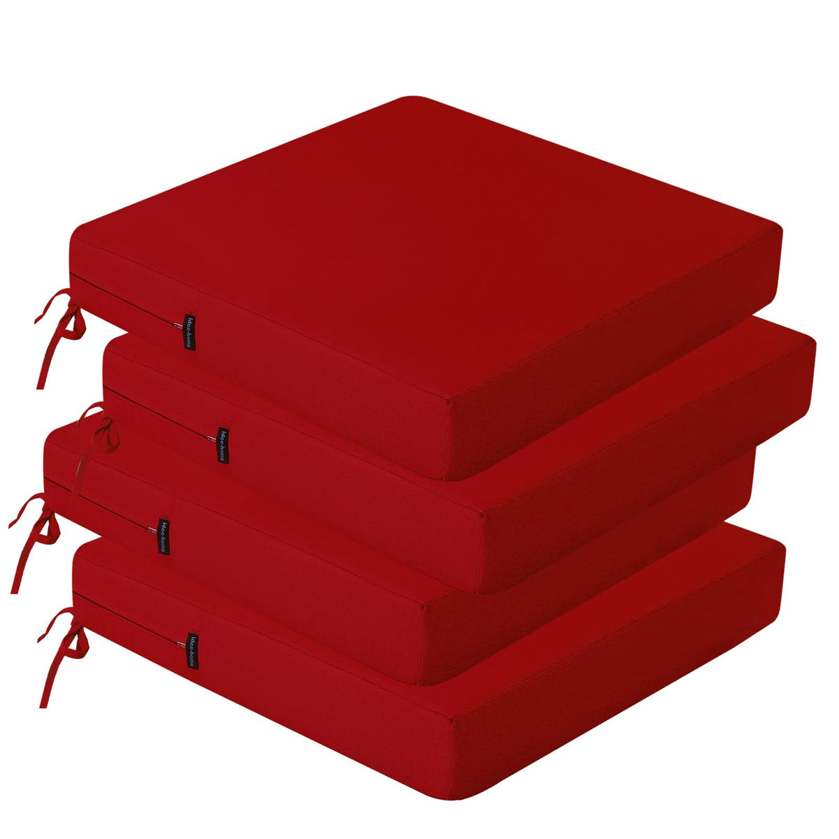 idee-home front view of four cushions showing coordinated colors and neat fit