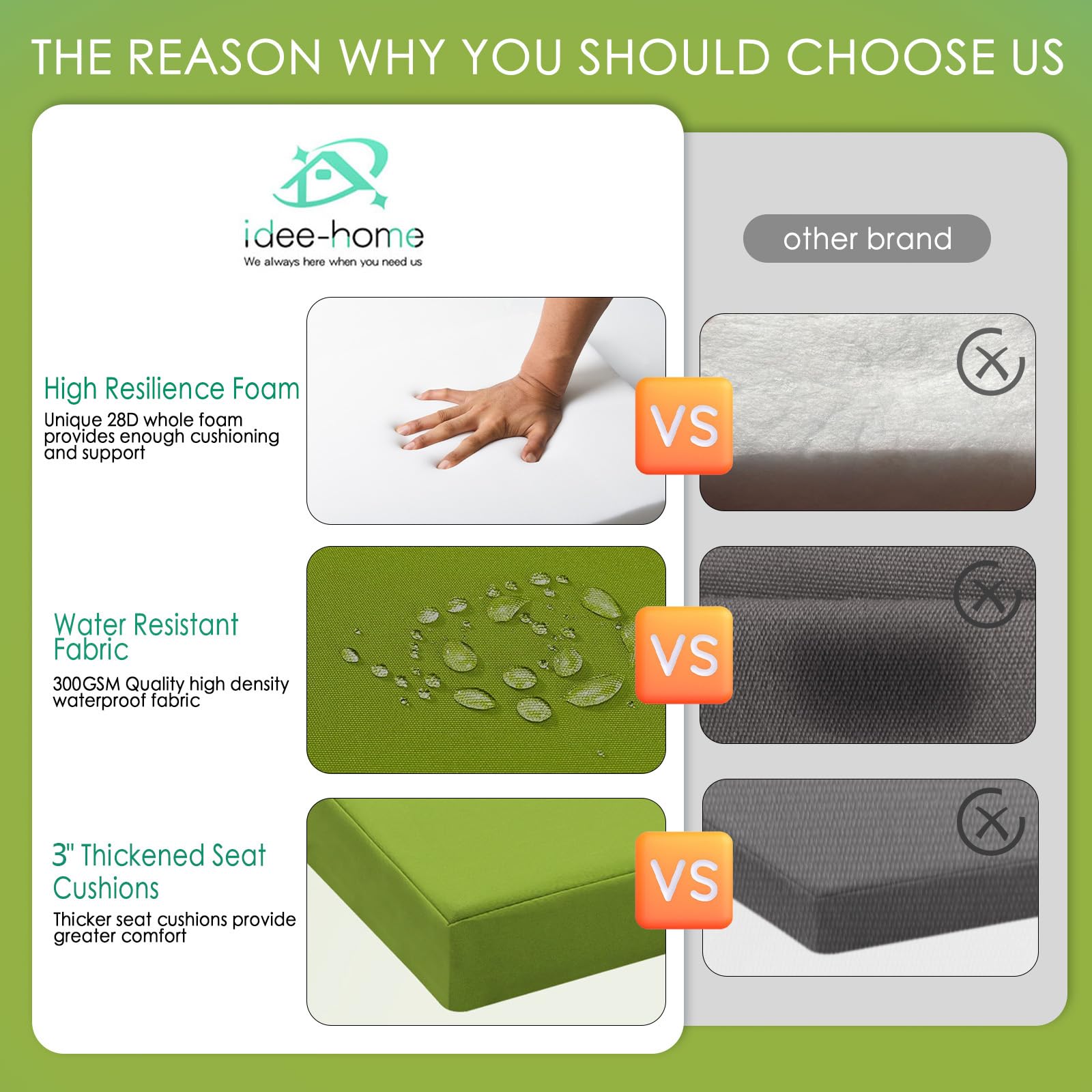 idee-home hidden zipper and removable cover enabling easy cleaning