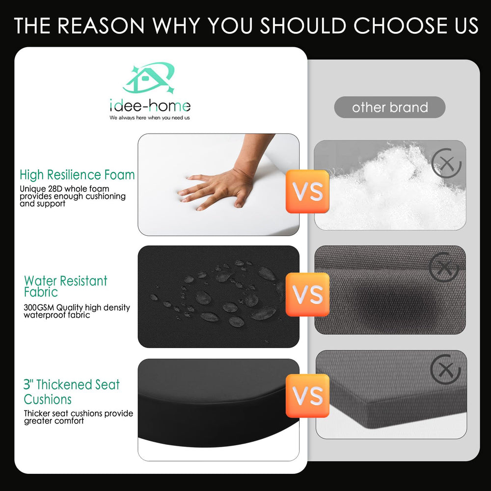idee-home hidden zipper on cushion cover for quick removal and simple cleaning