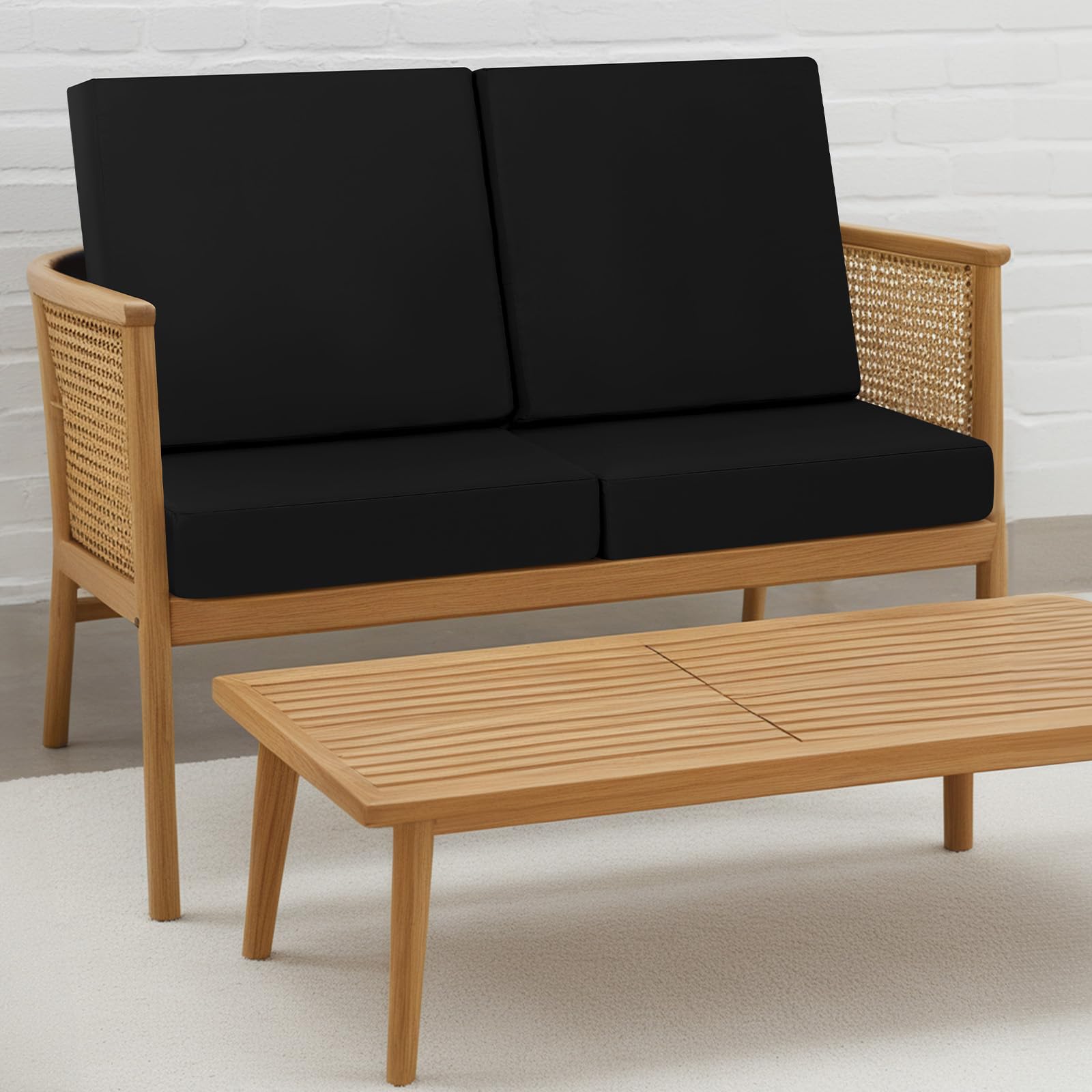 idee-home evening patio scene with cushions showing inviting outdoor comfort benefit