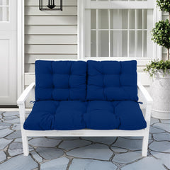 idee-home cushions on a patio loveseat showing comfort and outdoor style