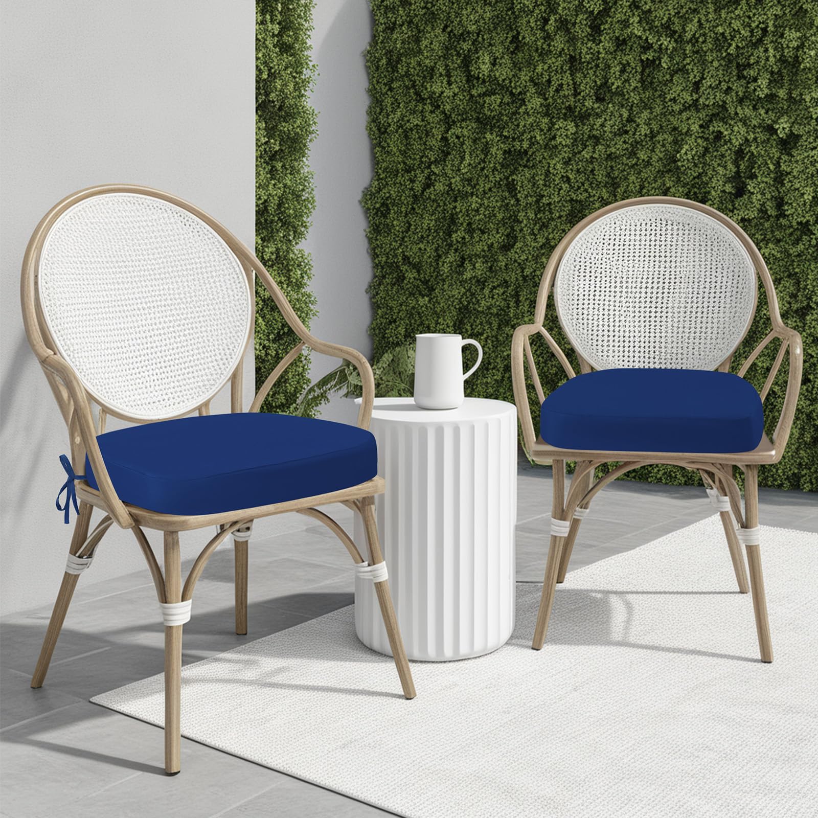 idee-home cushion placed on dining chair in patio improving comfort