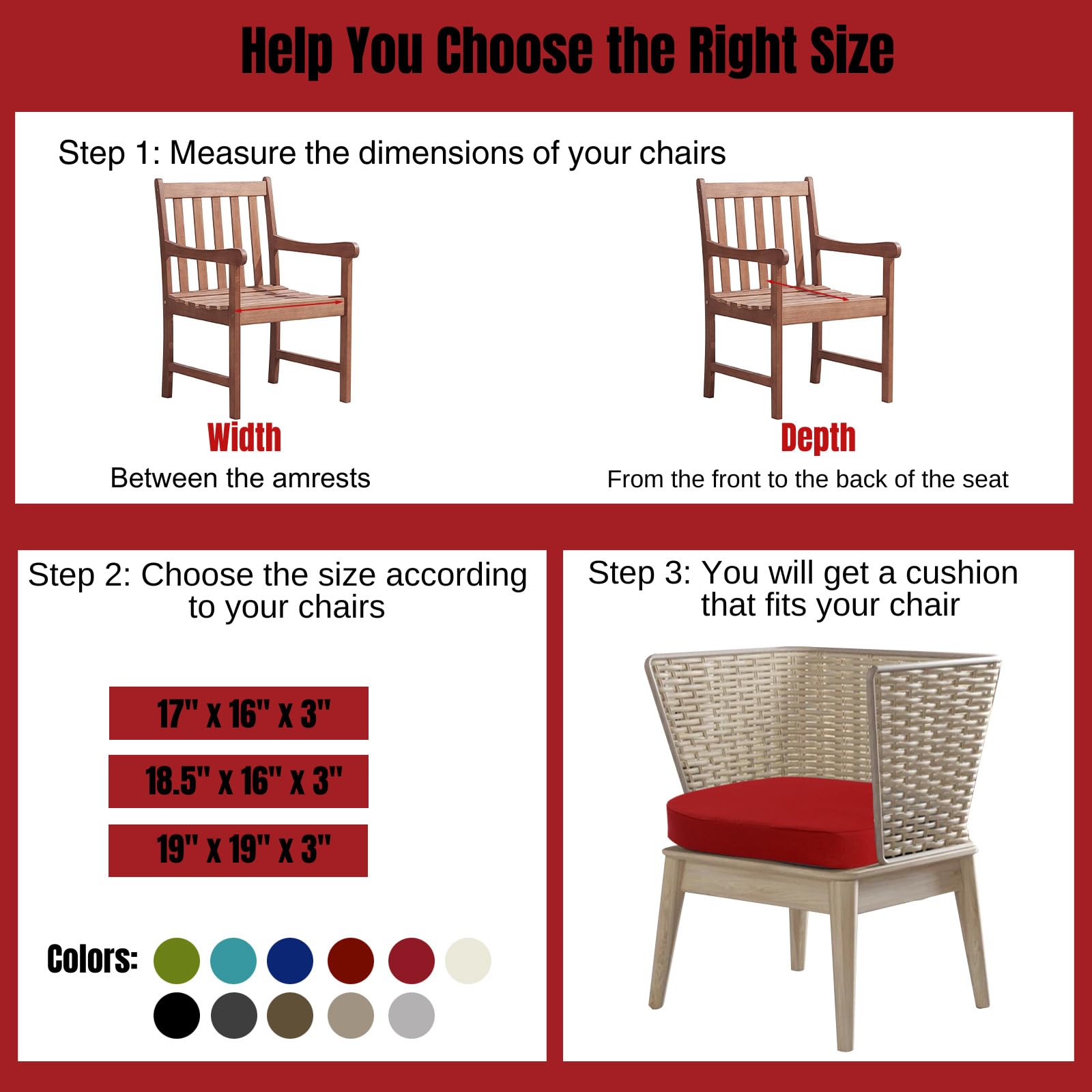 idee-home cushion on dining chair showing comfortable seat upgrade