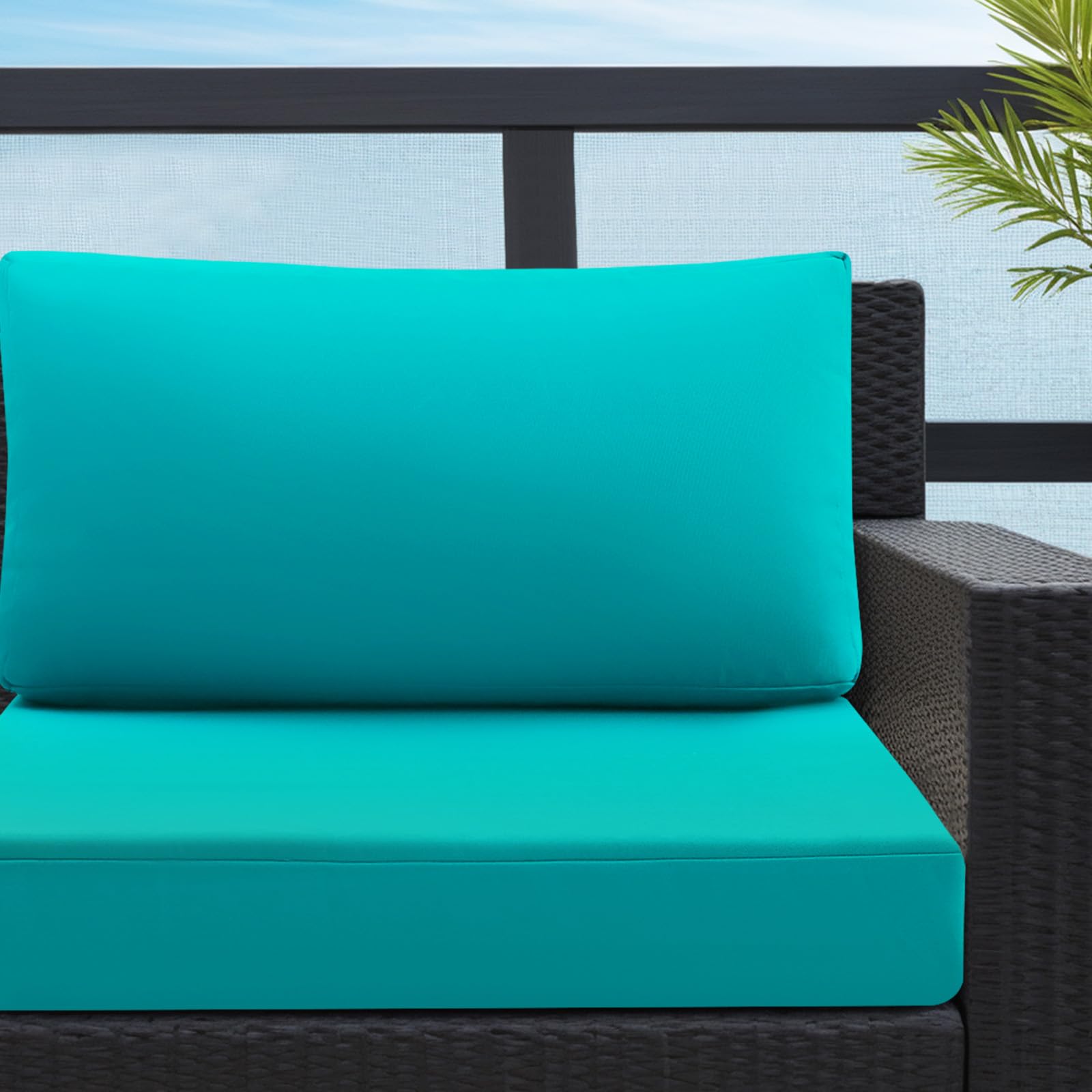 idee-home packaged cushion set with ties and care label ready for delivery