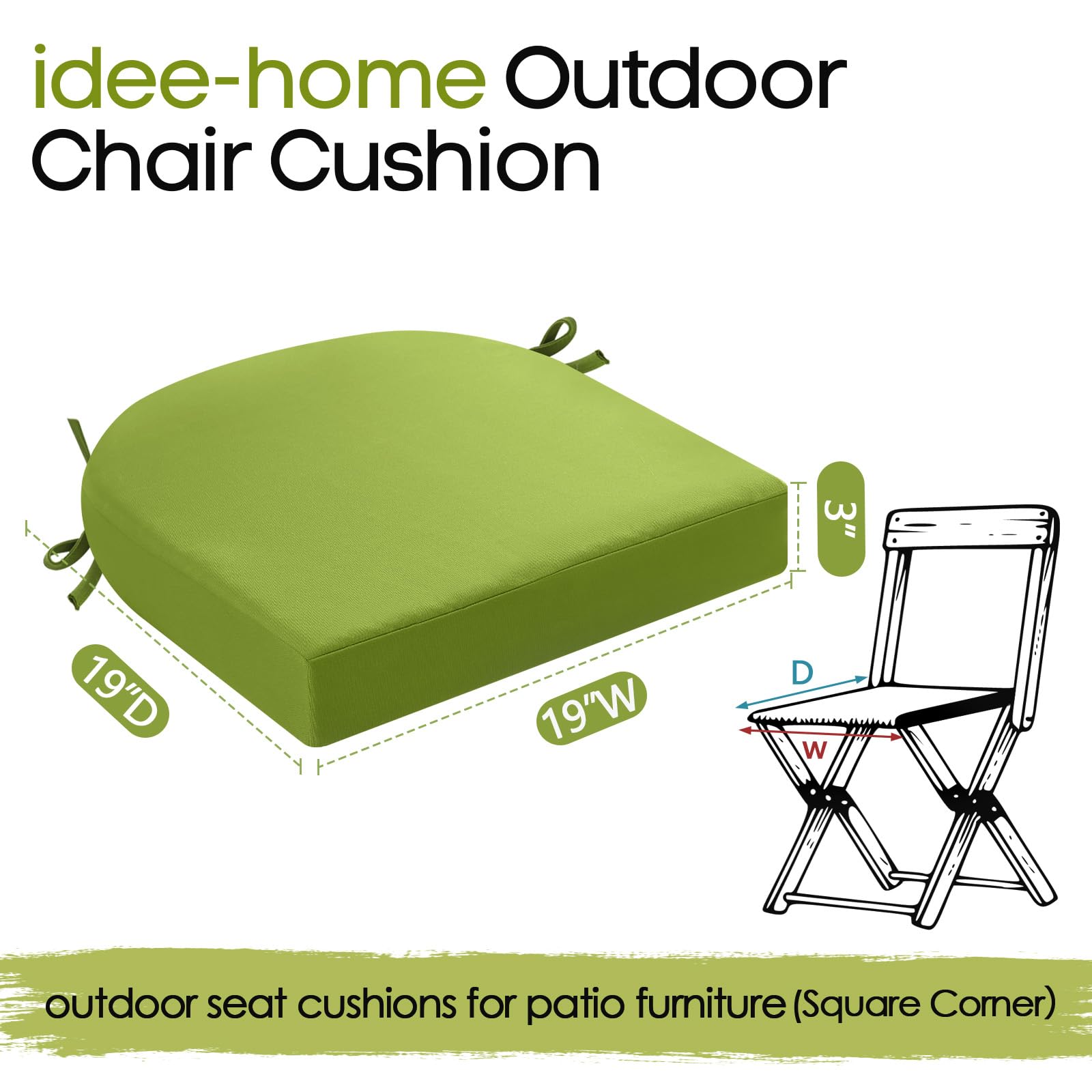 idee-home unboxed cushion expanding to full loft after shipping