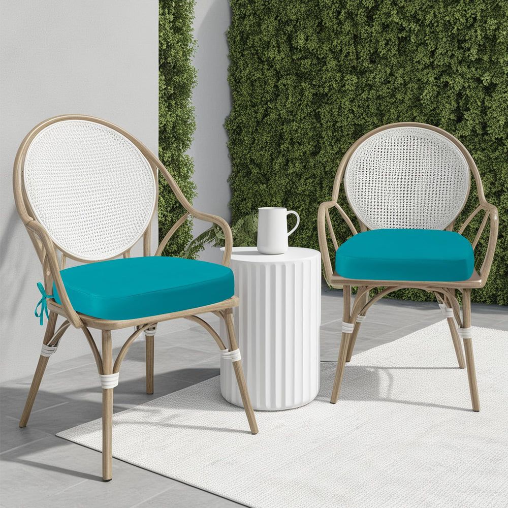 idee-home cushions on chair illustrating 17x17 inch scale