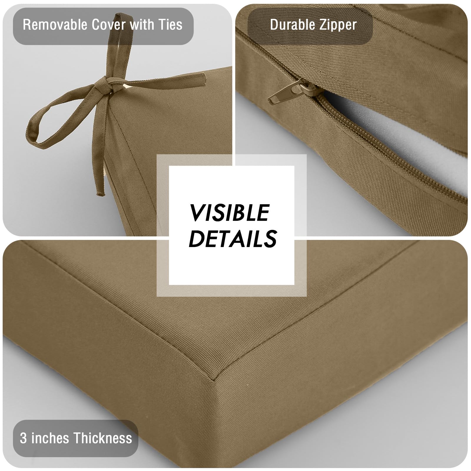 idee-home cushion beside ruler to show accurate cushion dimensions