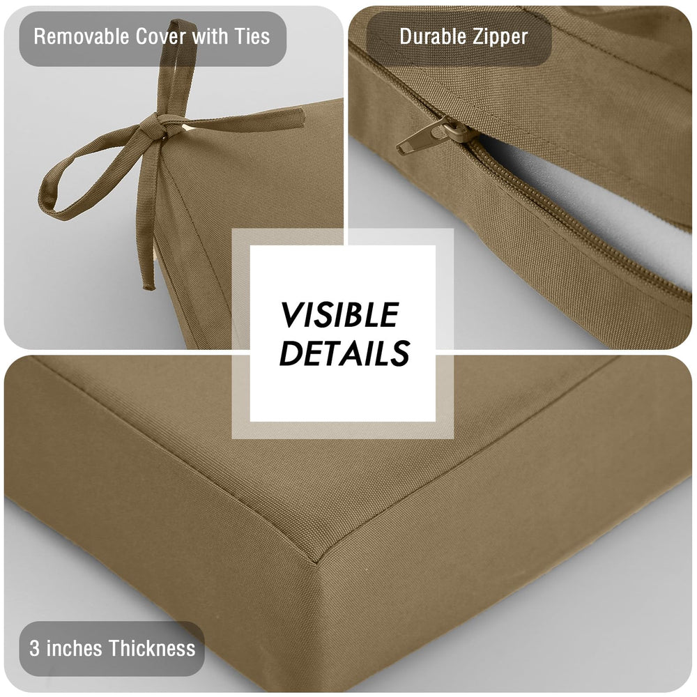 idee-home cushion beside ruler to show accurate cushion dimensions