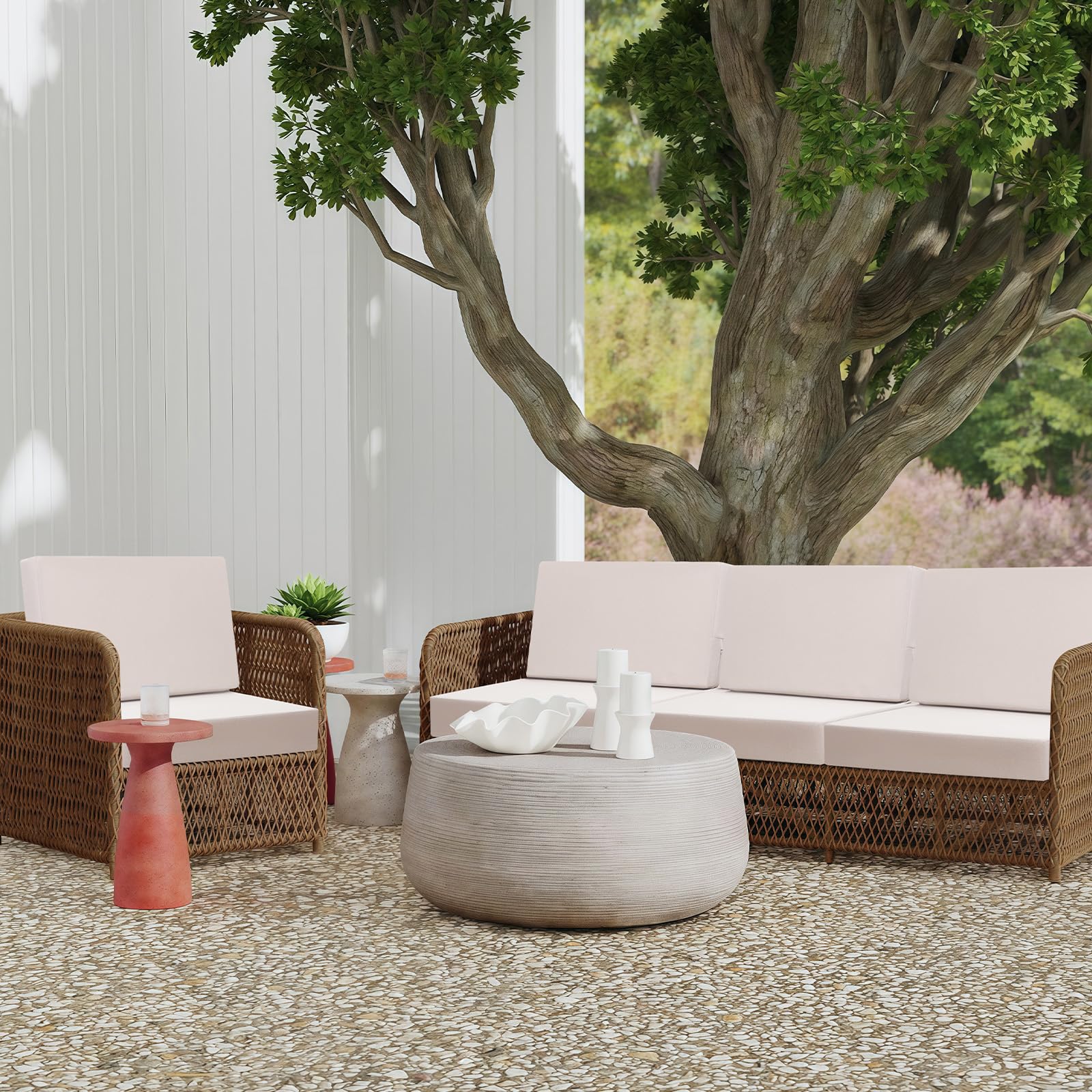 idee-home cross-section of 4-inch high-density seat foam for resilient support