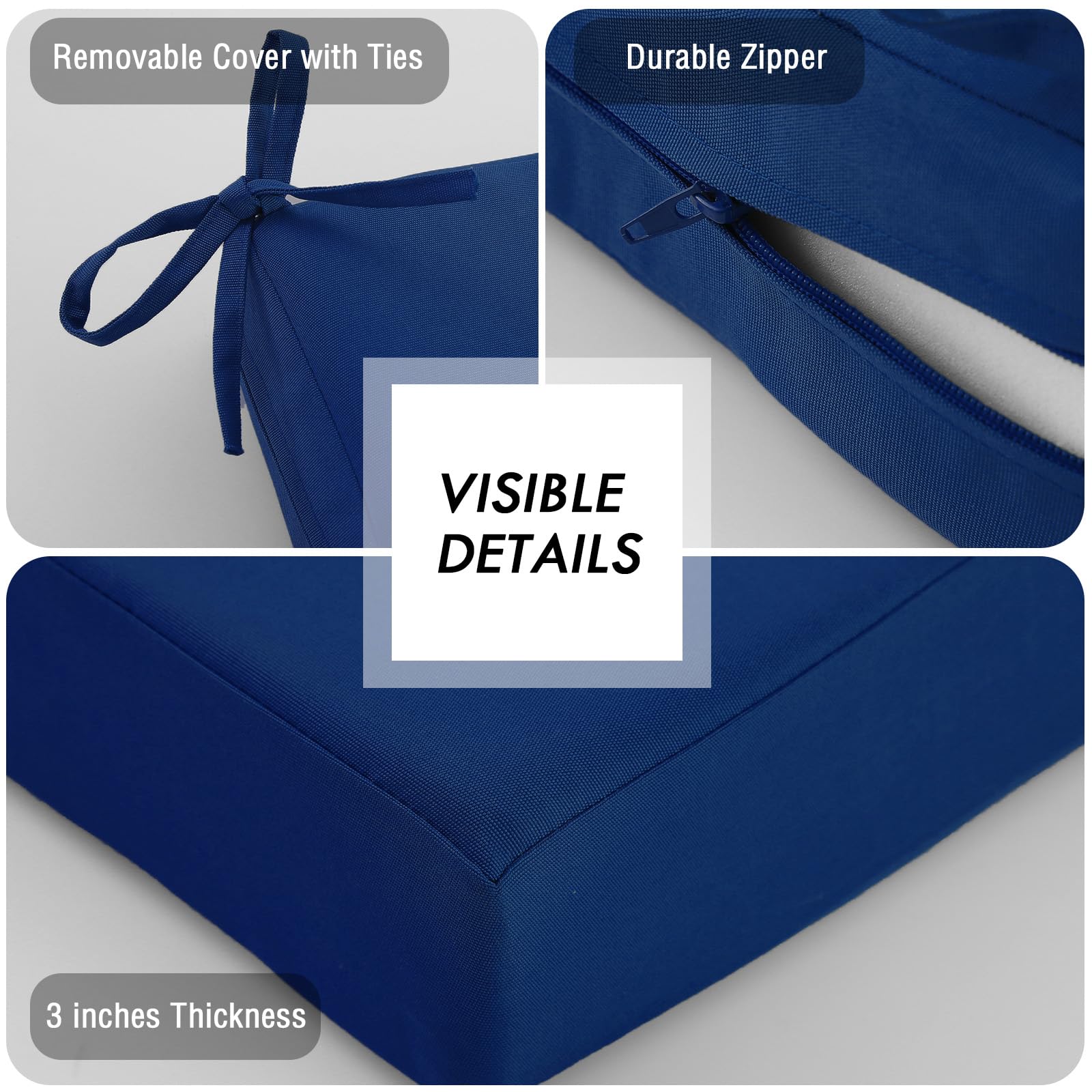 idee-home cushion beside ruler showing correct sizing for accurate purchase