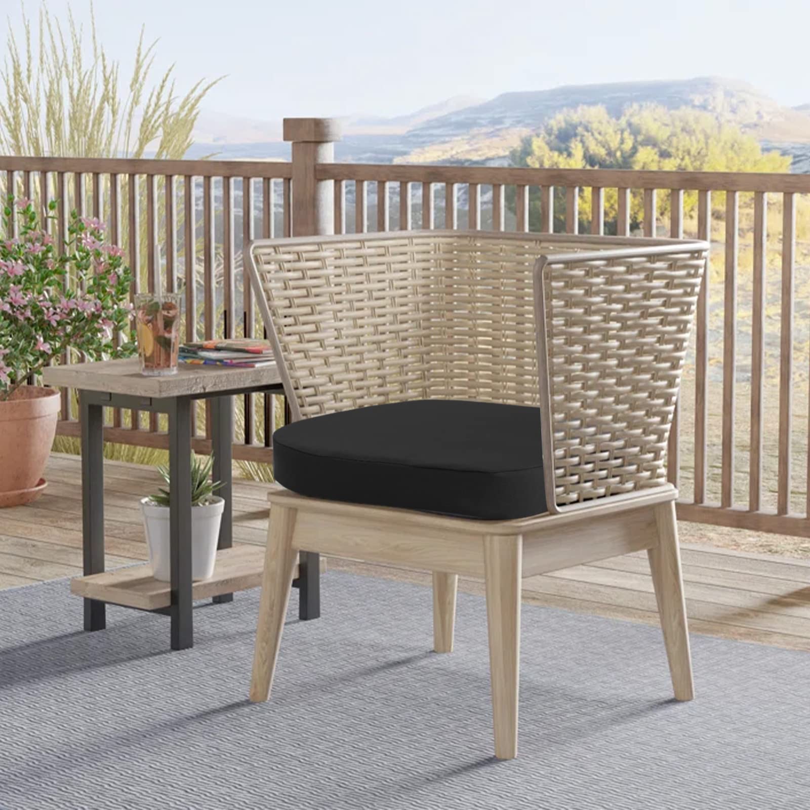 idee-home cushion on chair to show scale and fit for compact seating
