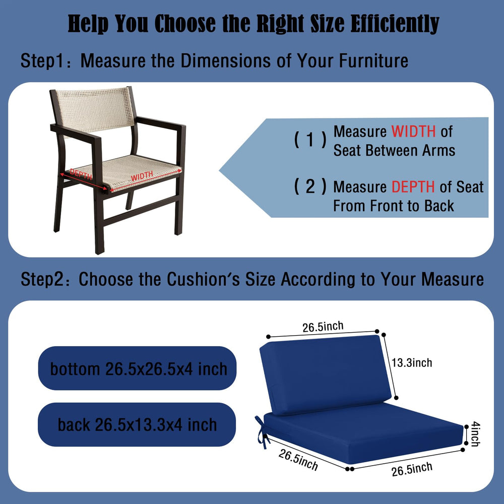 idee-home tie attachment secured to chair keeping cushion stable in breeze