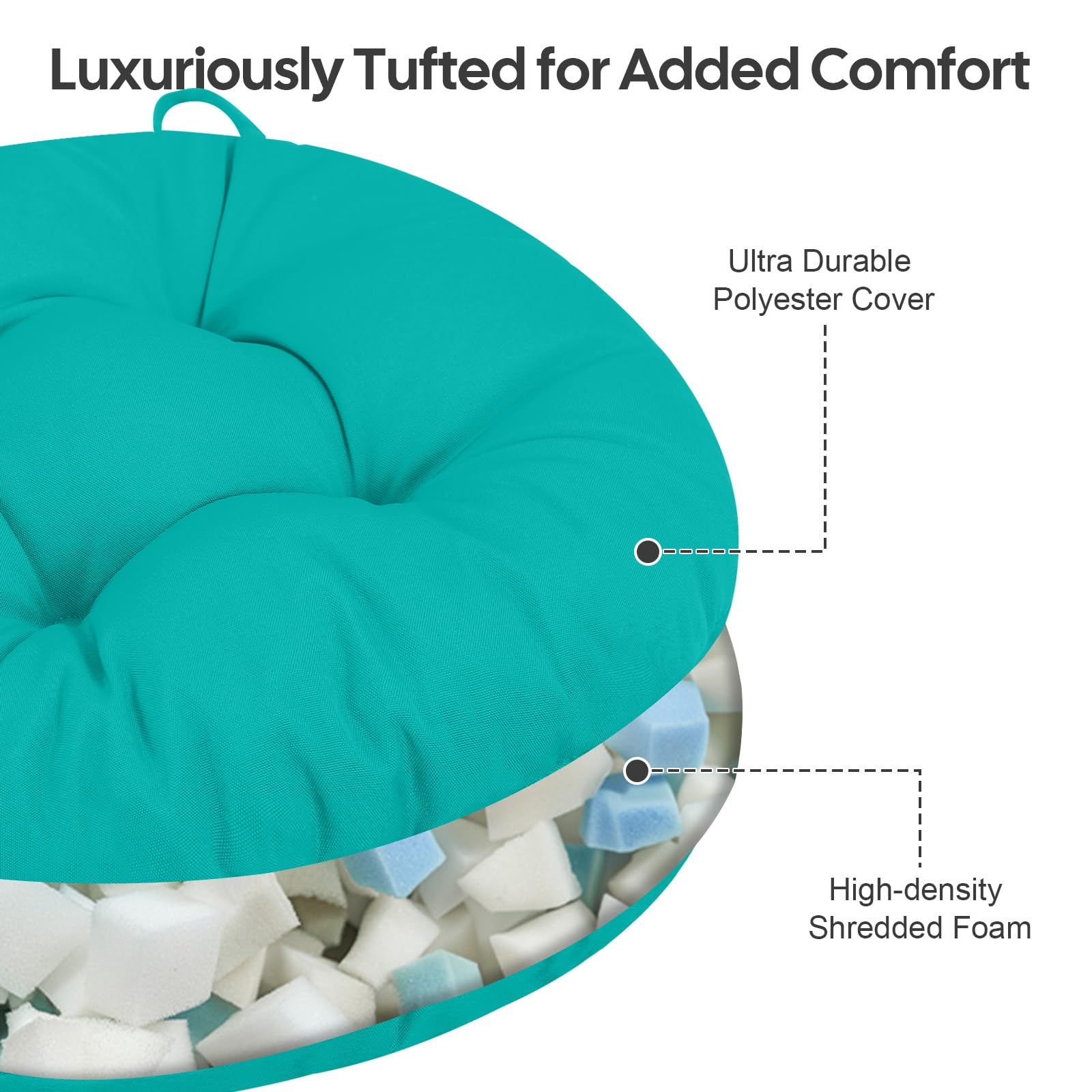 idee-home ties and stitched edges detail for durable stability and longevity