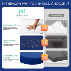 idee-home hidden zipper on removable cover for easy cleaning benefit