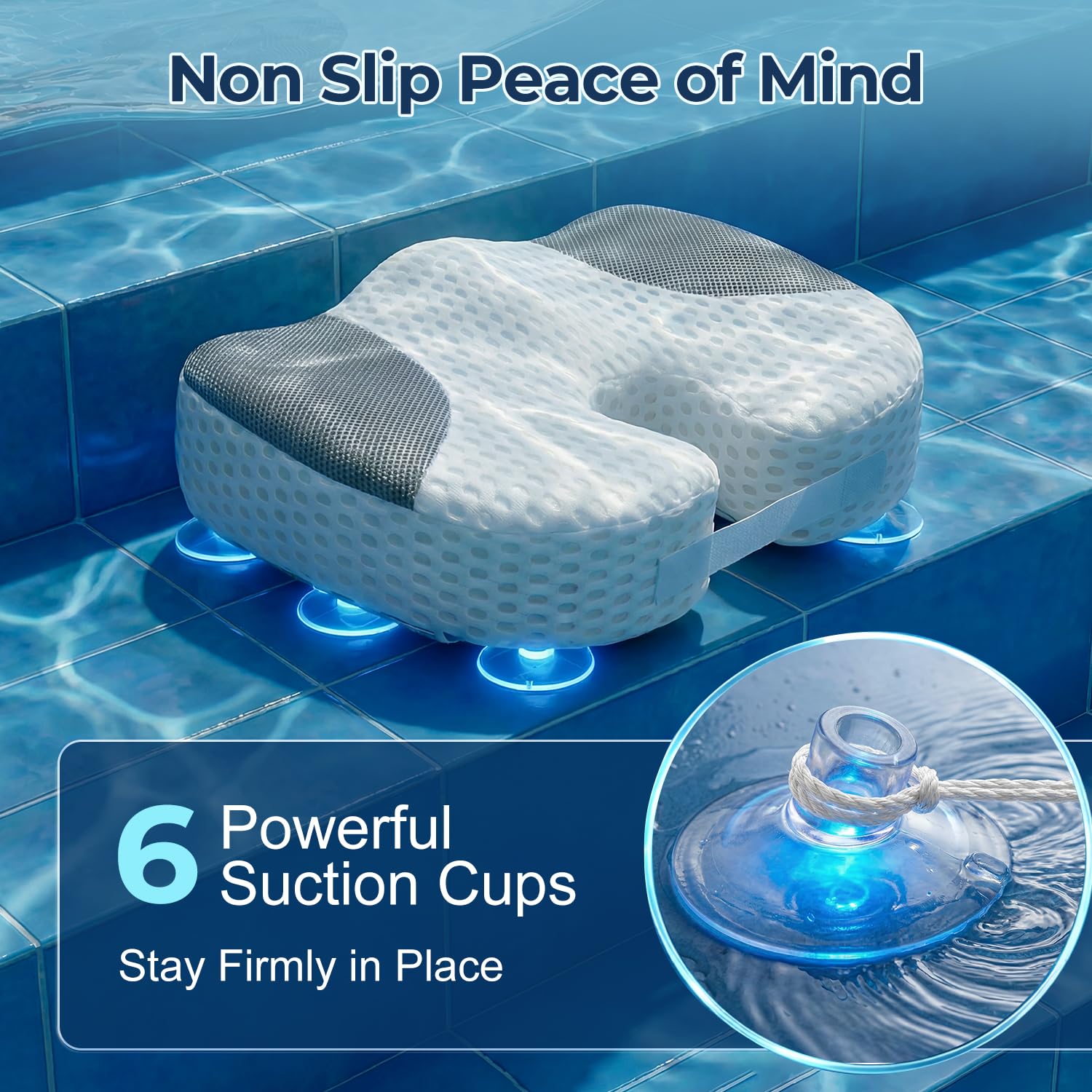 Idle Hippo booster seat in hot tub raising bather for better view and comfort