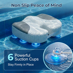Idle Hippo booster seat in hot tub raising bather for better view and comfort