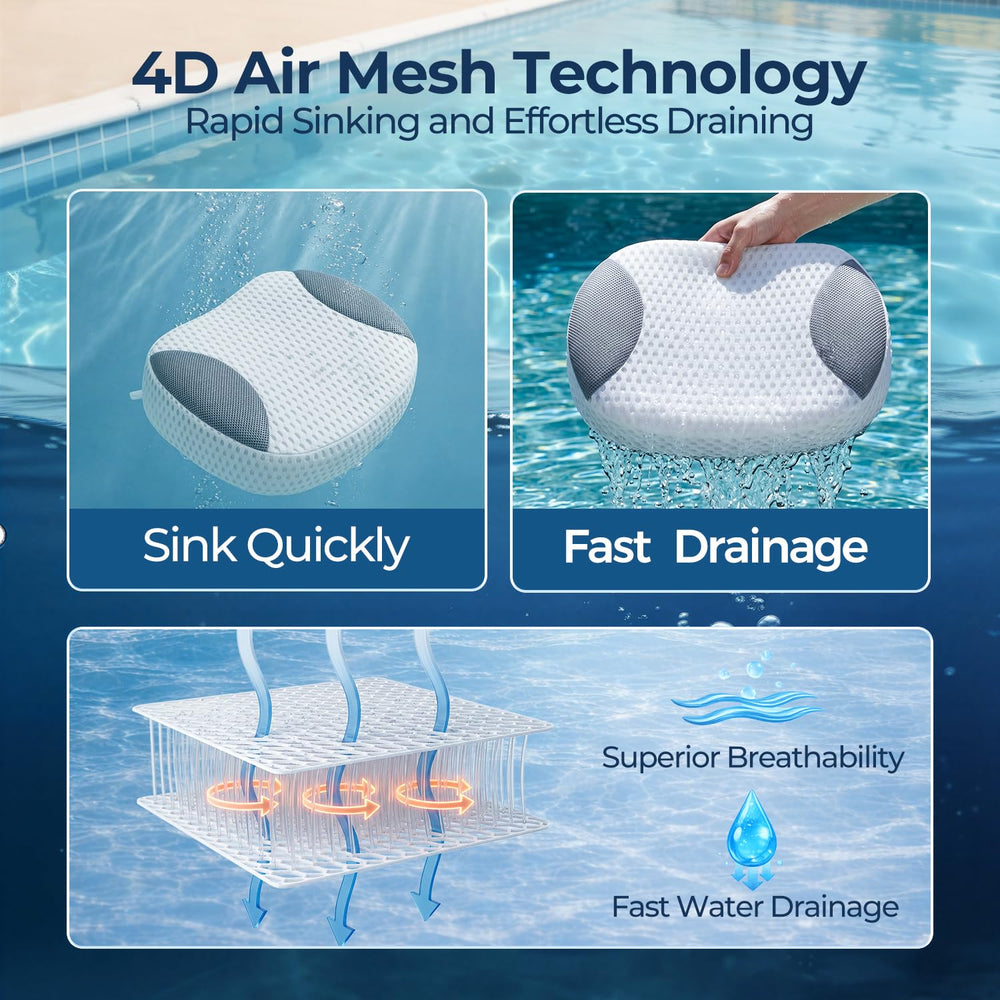 Idle Hippo close-up of 4D air mesh texture highlighting fast drainage