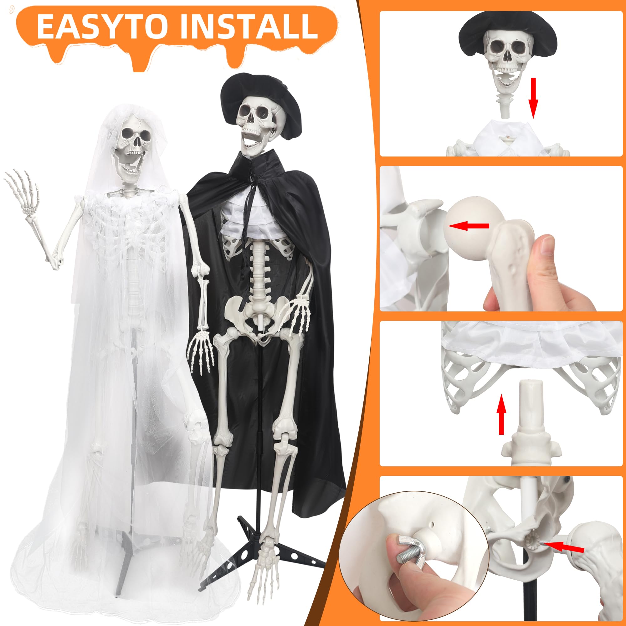 IDMOP skeletons on porch lifestyle setup offering spooky doorstep atmosphere