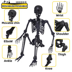 IDMOP skeleton seated on porch illustrating easy staging and curb appeal