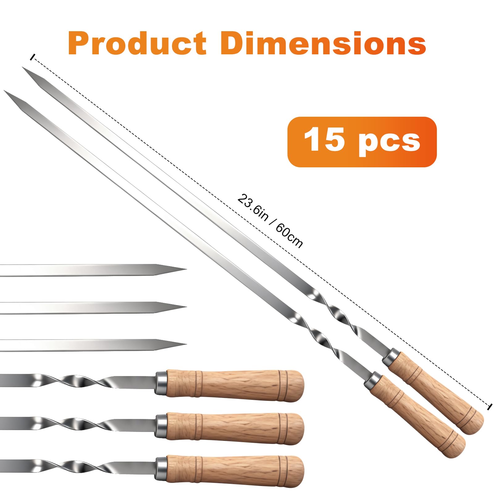 Idong close-up of spiral shaft texture improving food grip during grilling