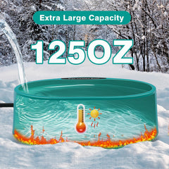 IDUNSEED top-filled bowl displaying water surface and easy-clean rim for hygiene