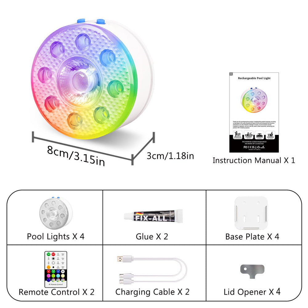 idyl light side-by-side dim and bright modes illustrating adjustable output